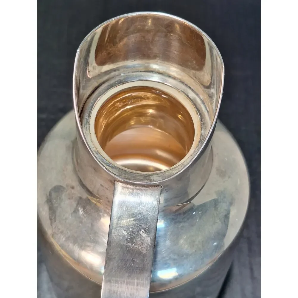 Lino Sabattini Oglala Thermal Carafe Pitcher Silver Plate Italy MCM Modernist